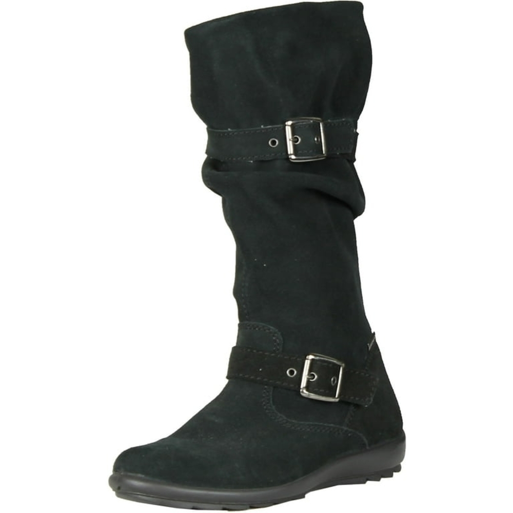 White Mountain Black Suede Winter Boots